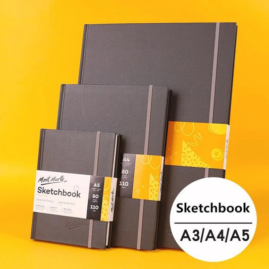 Premium Hardcover Sketchbook – A3 / A4 / A5 Drawing Notebook